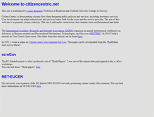 Tablet Screenshot of citizencentric.net